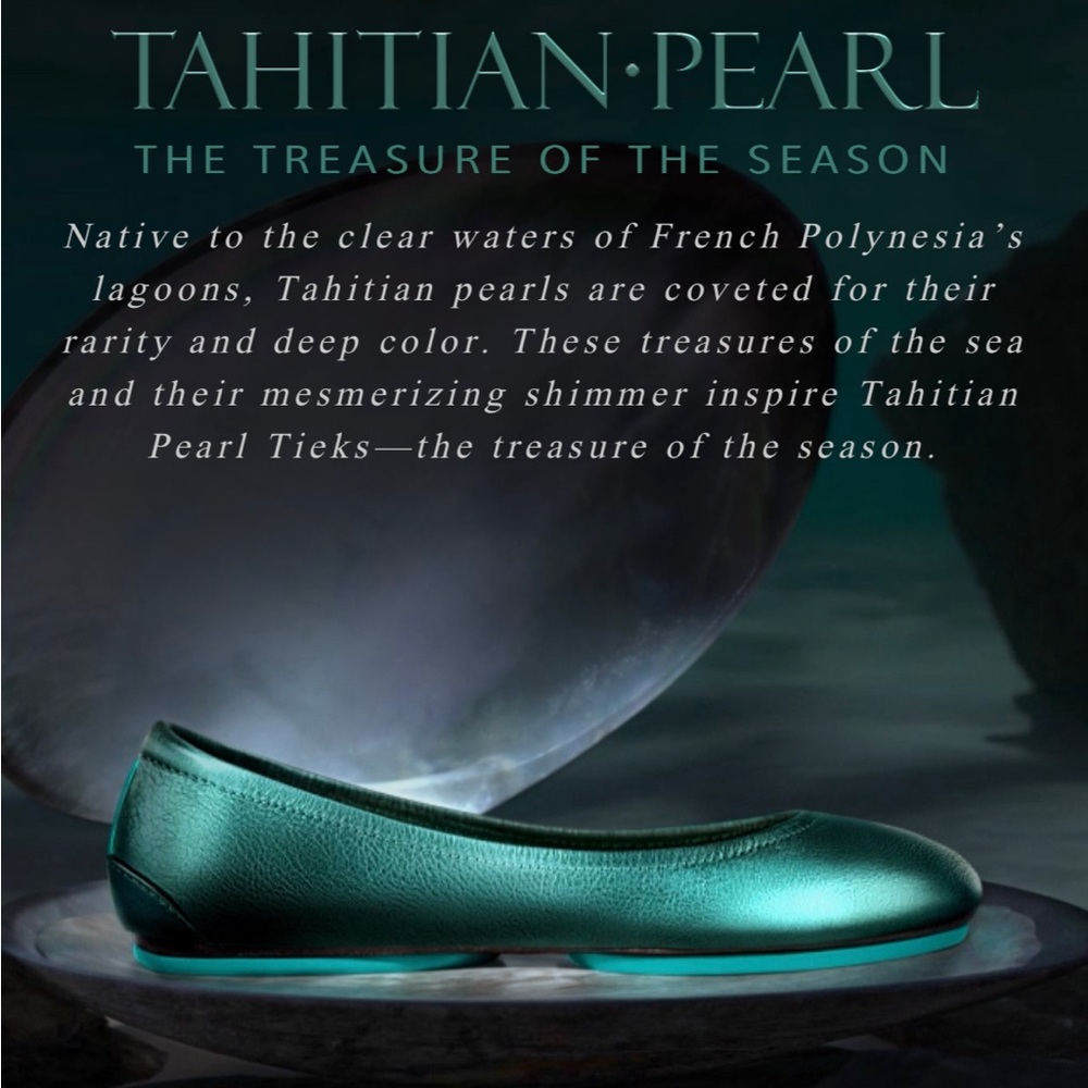 *Brand New* Exclusive Tahitian Pearl Tieks - Size 8